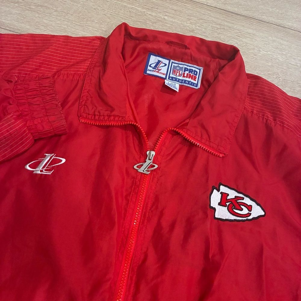 Vintage LogoAthletic ProLine NFL Kansas City Chiefs Windbreaker Full Zip Size L
